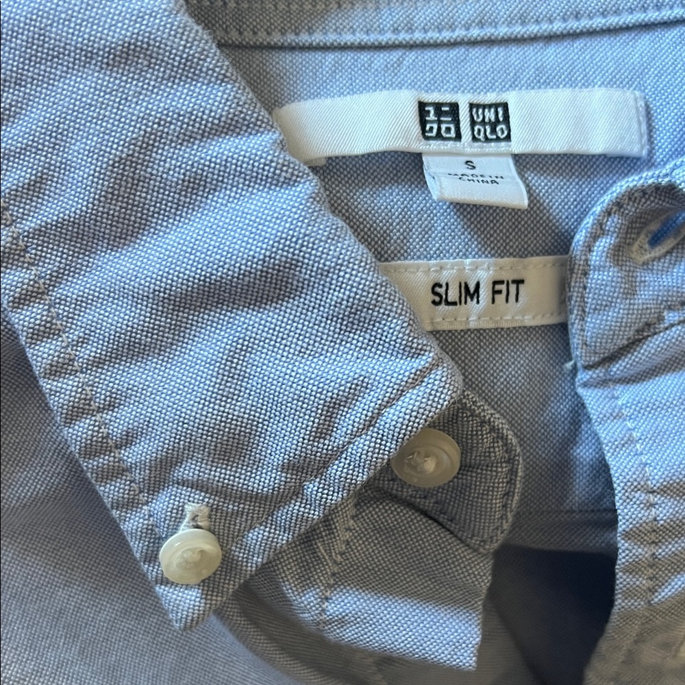 Uniqlo Light Blue Slim Fit long sleeve Shirt